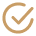 Checkmark inside a circle icon