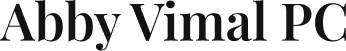 Black Abby Vimal PC lettering